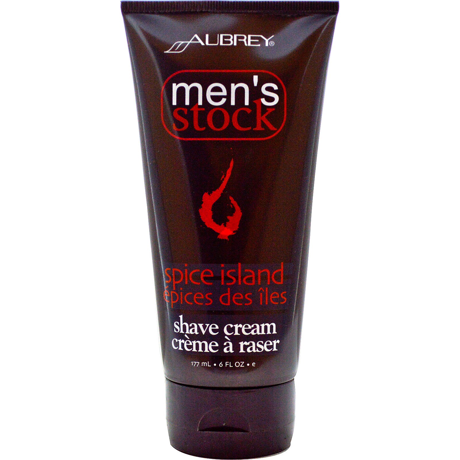 aubrey organics, men"s stock, shave cream, spice