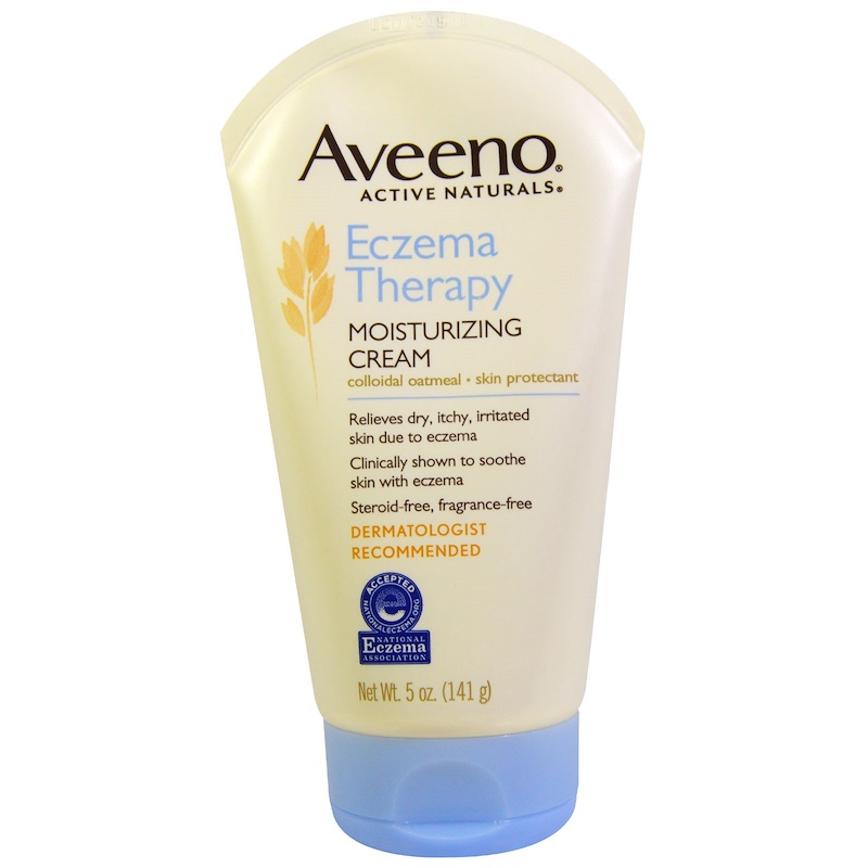 aveeno, active naturals,湿疹缓解,保湿霜,不含香精, 5 oz (141 g)