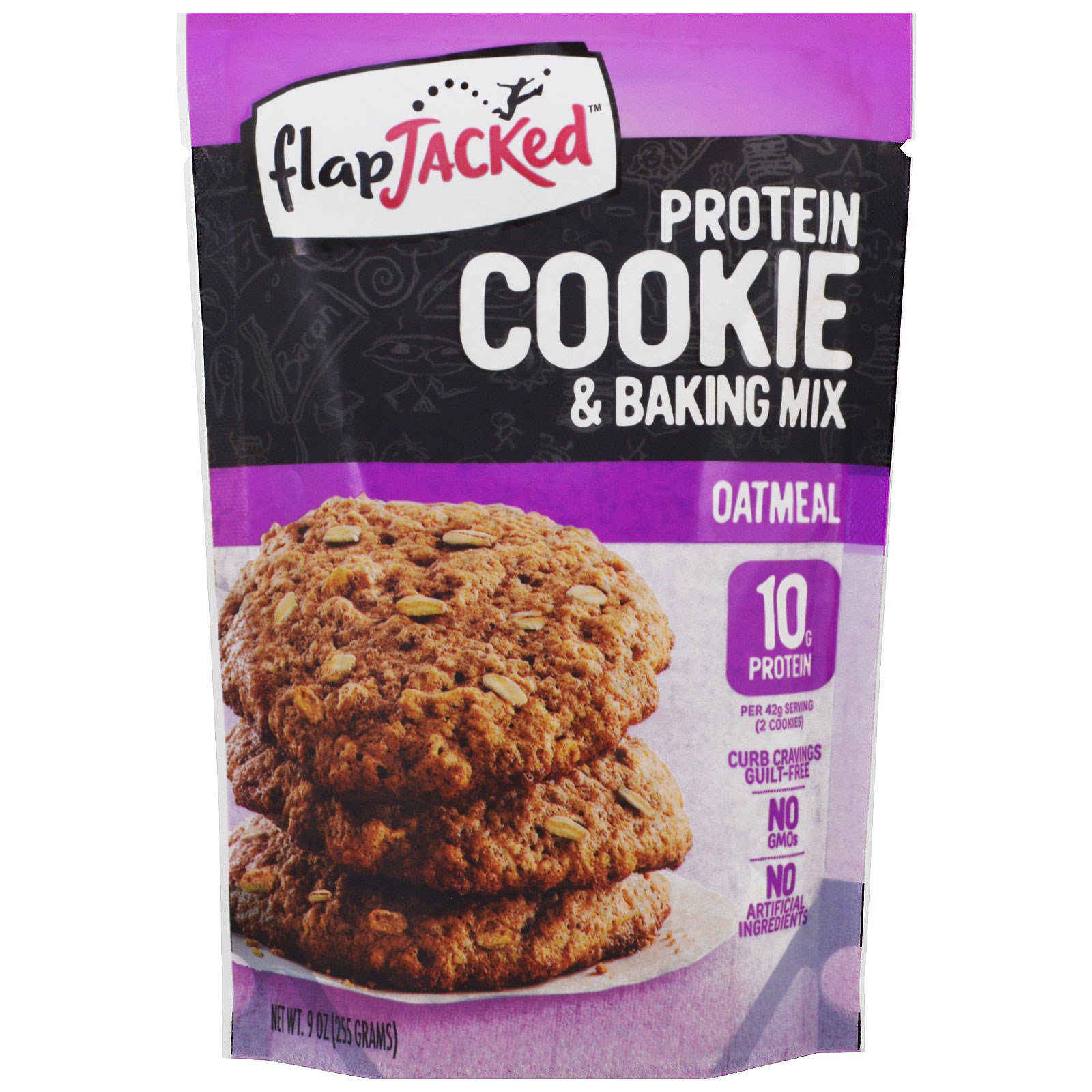 flapjacked, protein cookie and baking mix, oatmeal, 9 oz (255 g)