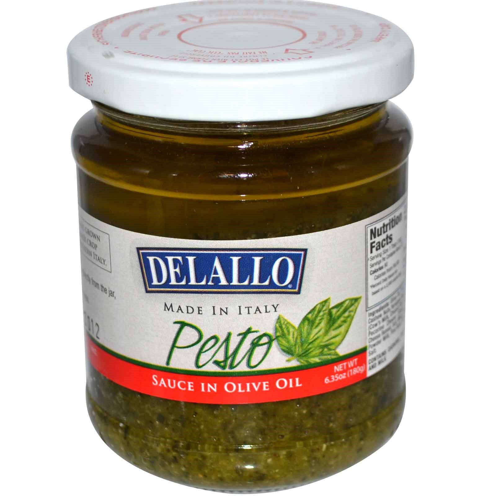 delallo, pesto sauce in olive oil, 6.35 oz (180 g