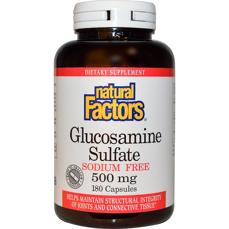 natural factors, glucosamine sulfate, sodium free