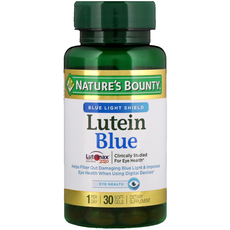 nature"s bounty, lutein blue,30粒软胶囊