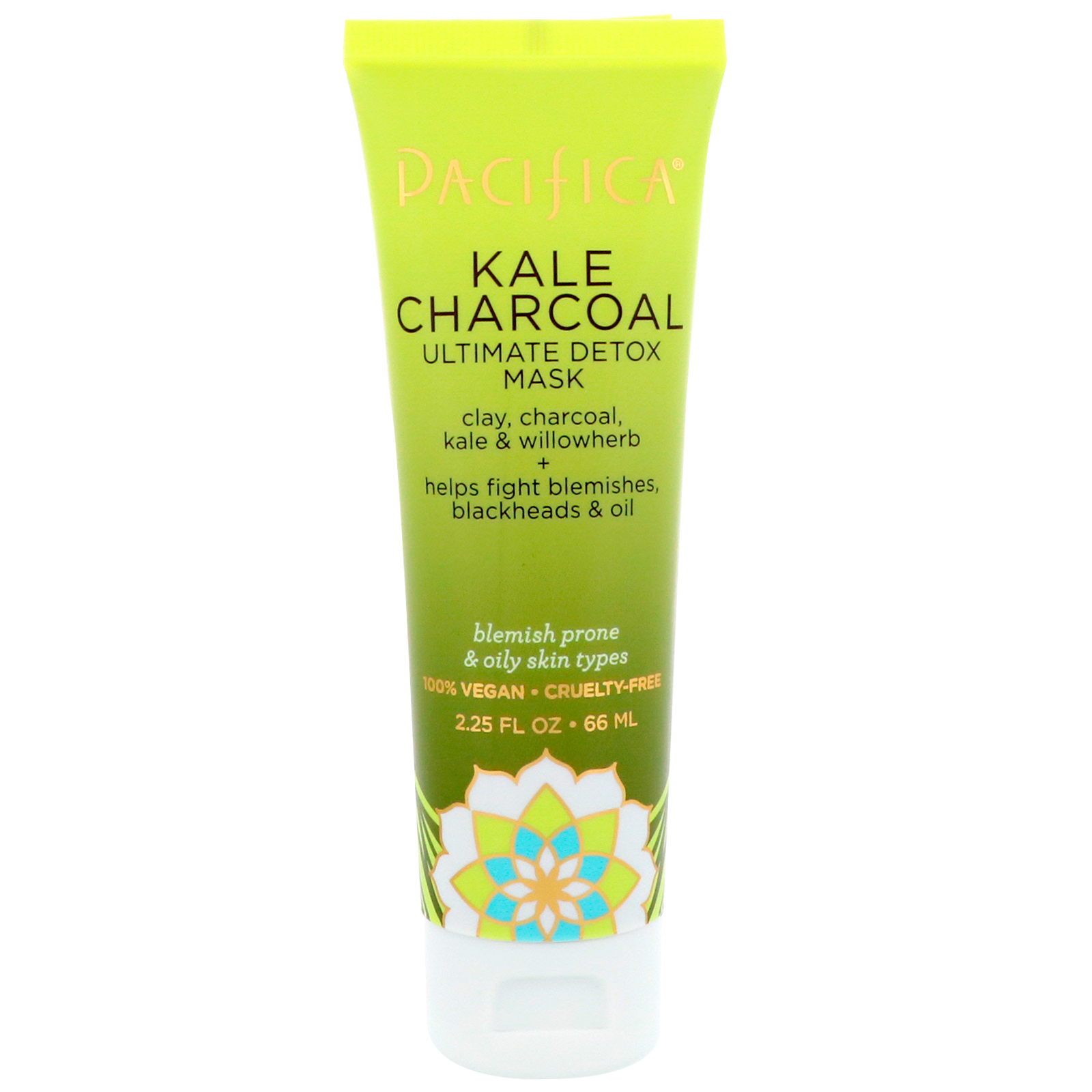 pacifica, kale charcoal ultimate detox mask, 2.25 fl oz (66 ml)