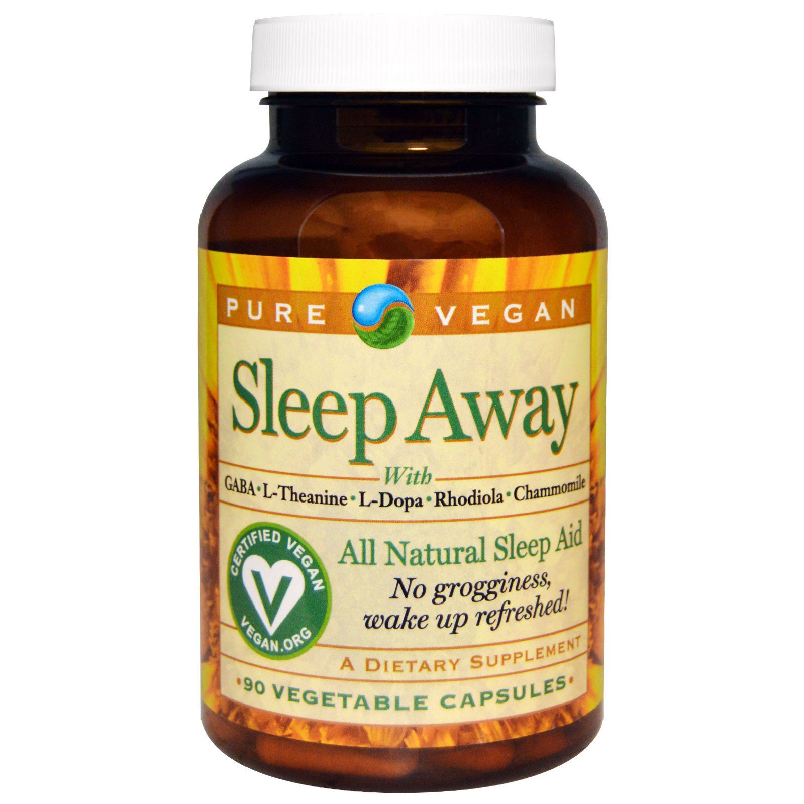 pure vegan, 安眠药,90粒素食胶囊 - iherb.com