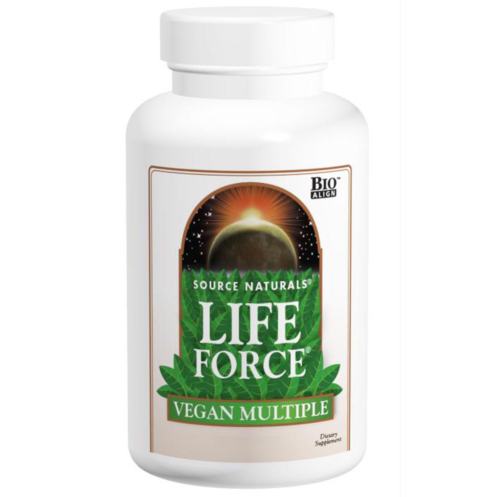 source naturals, life force纯素食多种维生素补充片,120片