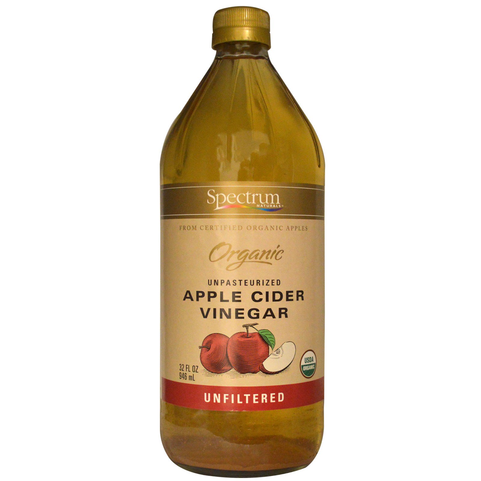 spectrum naturals, organic apple cider vinegar, unpasteurized