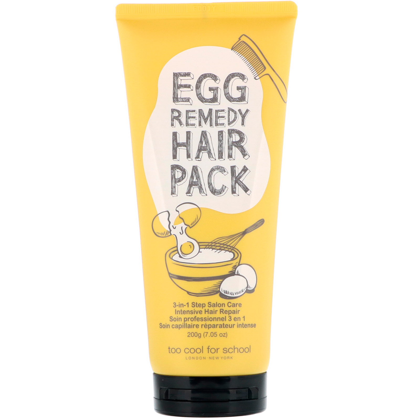 too cool for school, egg remedy hair pack, 7.05 oz (200 g)