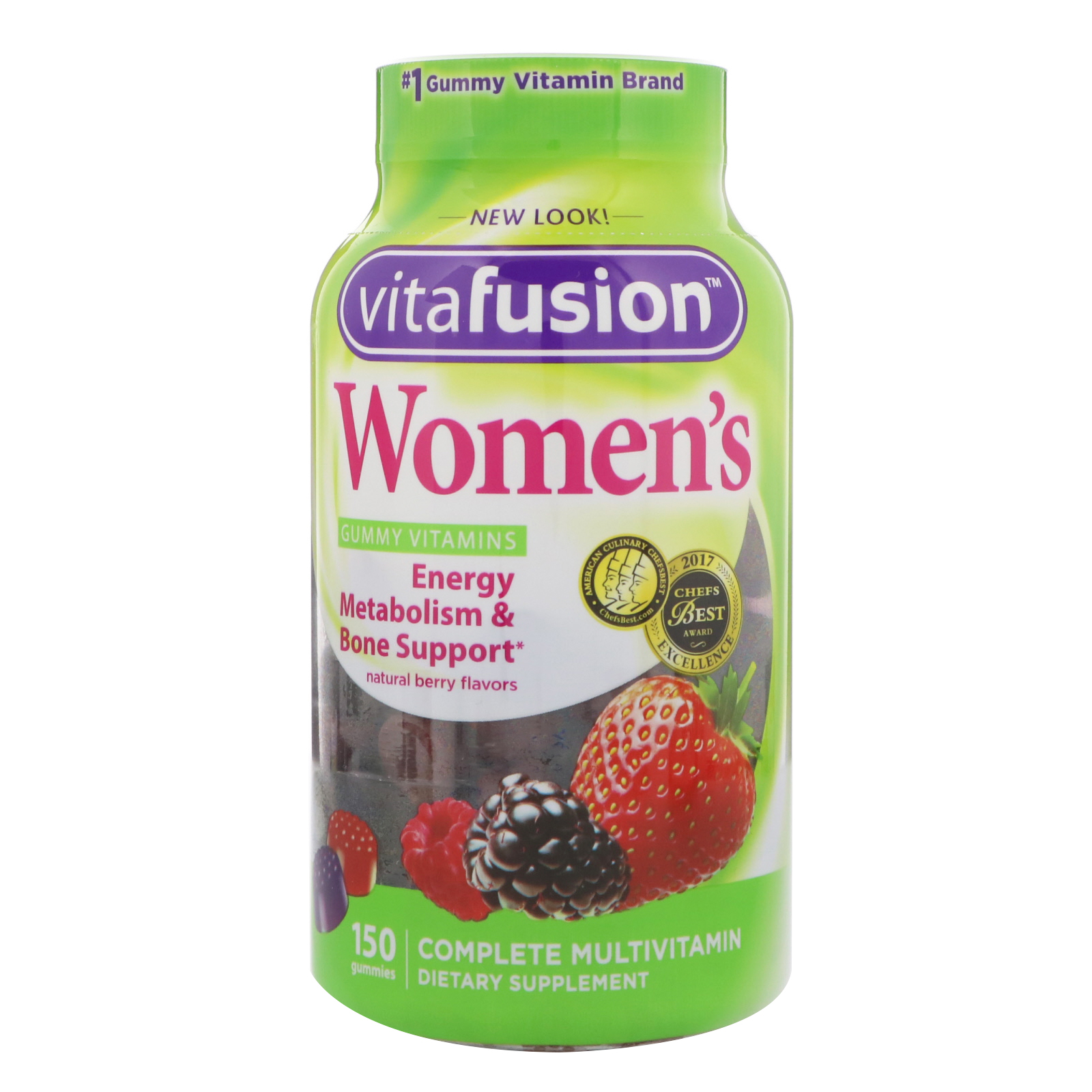 women"s gummy vitamins, natural berry flavors, 150 gummies