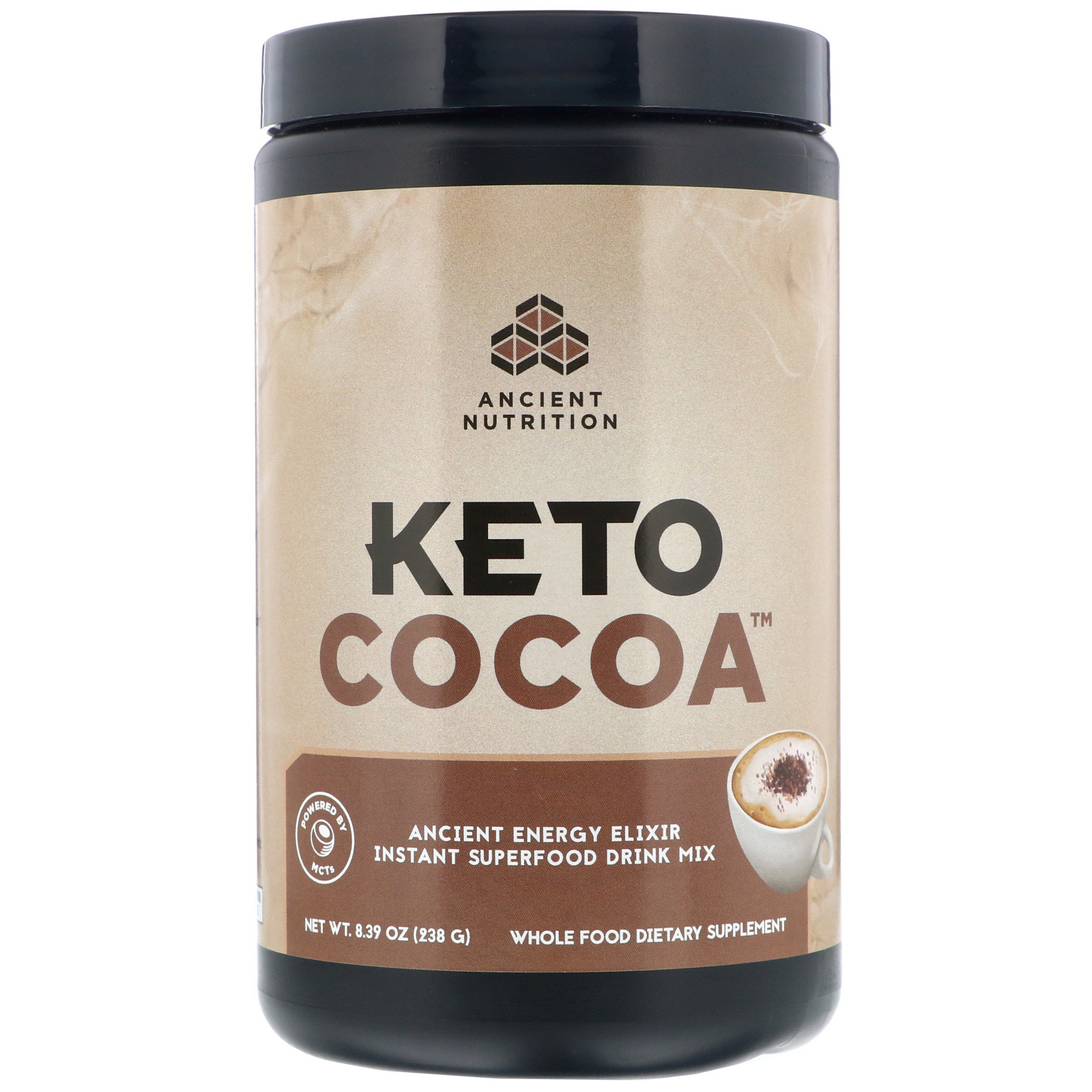 dr. axe / ancient nutrition, keto cocoa 可可咖啡,远古供能酏剂,8.