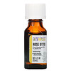 Aura Cacia, 玫瑰精油,荷荷巴油,0.5液盎司(15毫升)