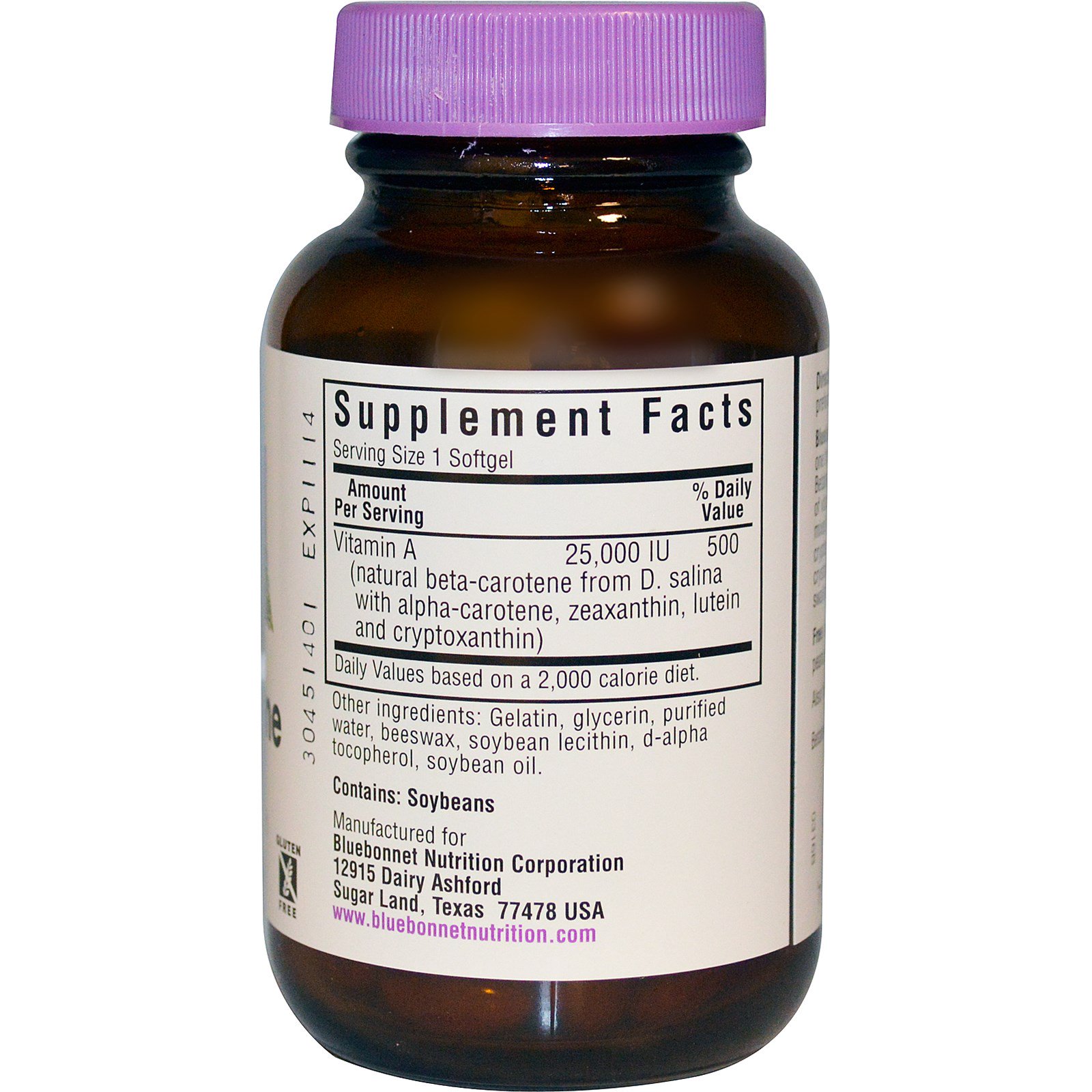 bluebonnet nutrition, 天然贝塔胡萝卜素,25000iu,90粒