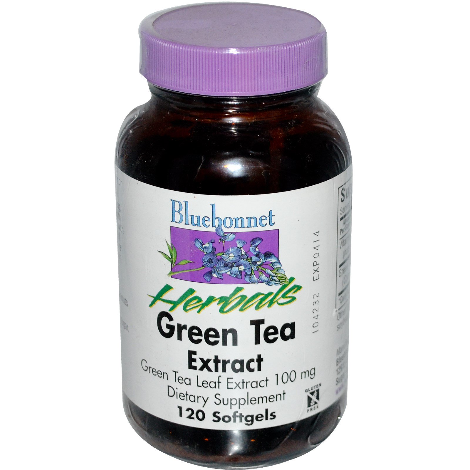 bluebonnet nutrition, 草本,绿茶提取物,120粒软胶囊 (discontinued