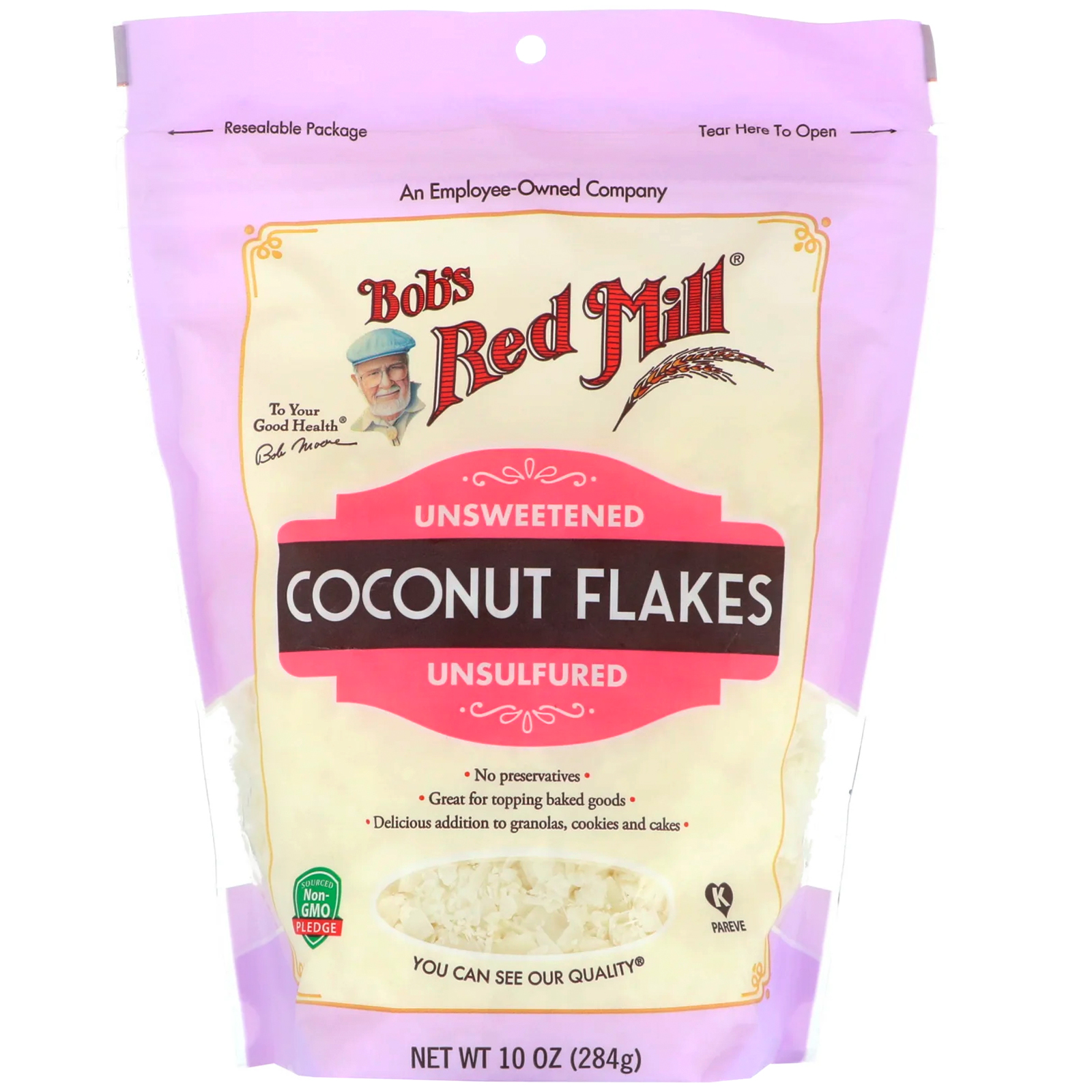 Bob's Red Mill, Coconut Flakes, Unsweetened, 10 oz (284 g) iHerb