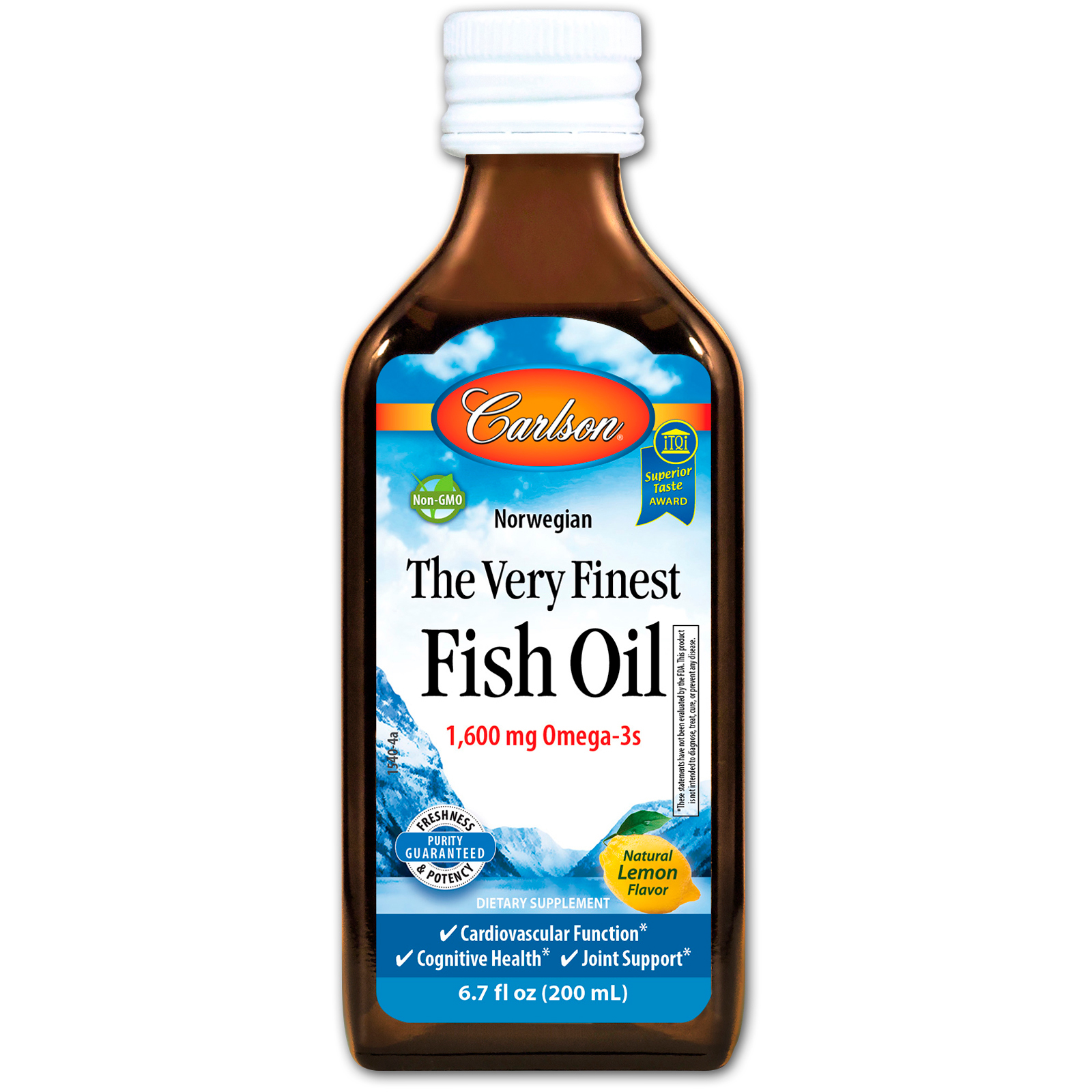 carlson labs, 挪威,最好的鱼油,天然柠檬口味,6.