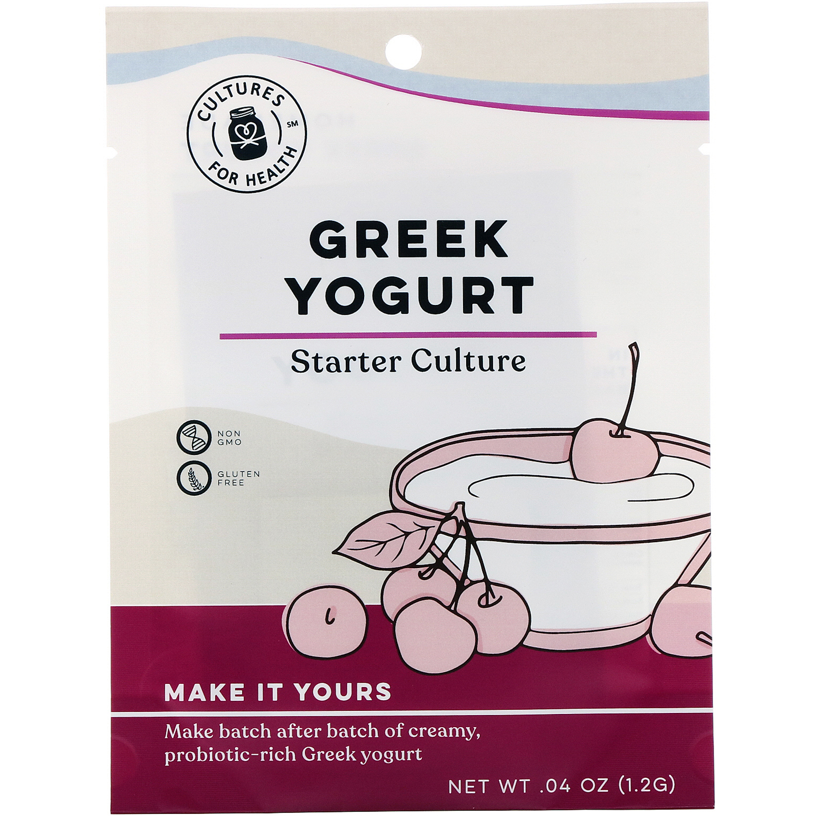 Cultures for Health, Greek Yogurt, 2 Packets, .04 oz (1.2 g) iHerb