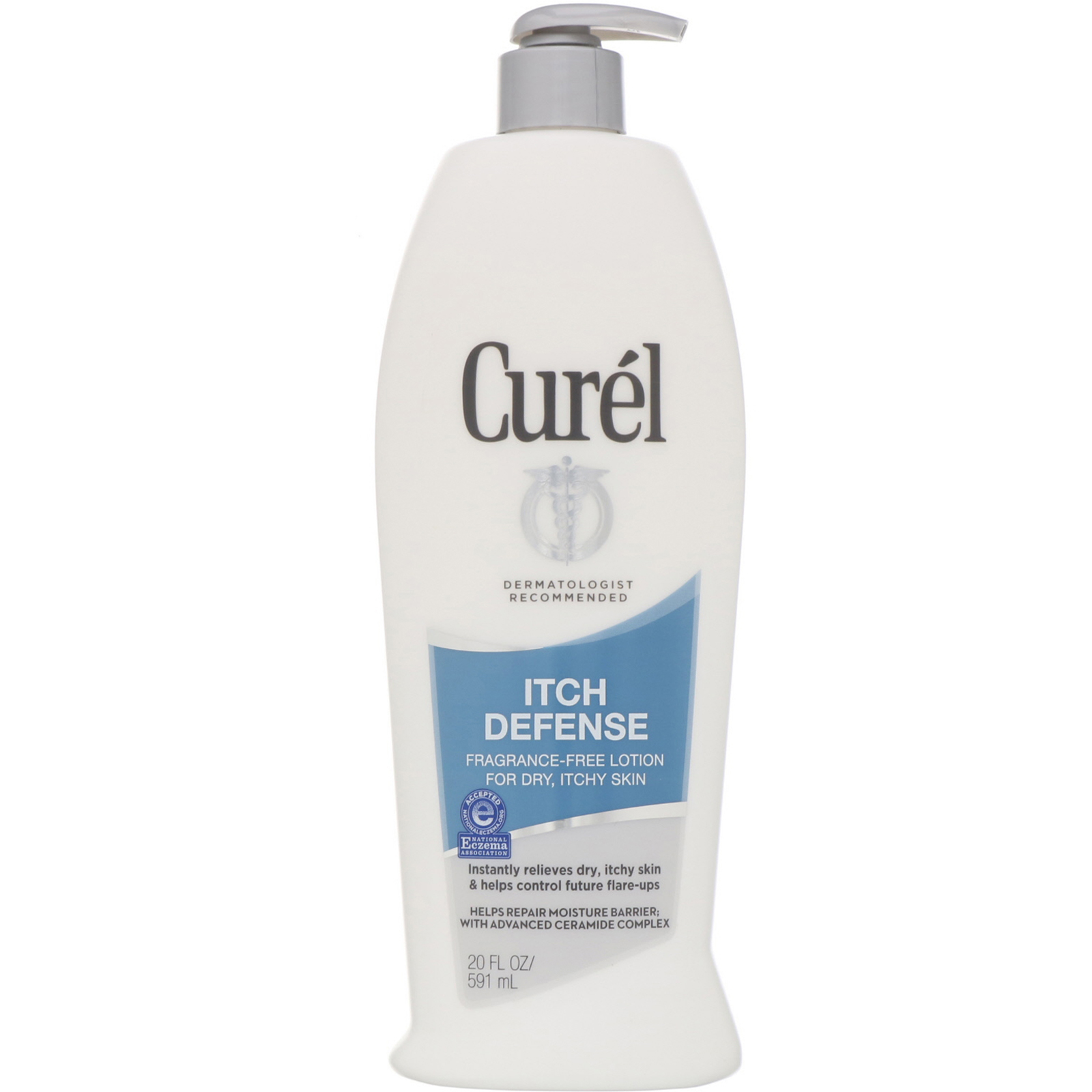 Curel, Itch Defense, FragranceFree Lotion for Dry, Itchy Skin, 20 fl