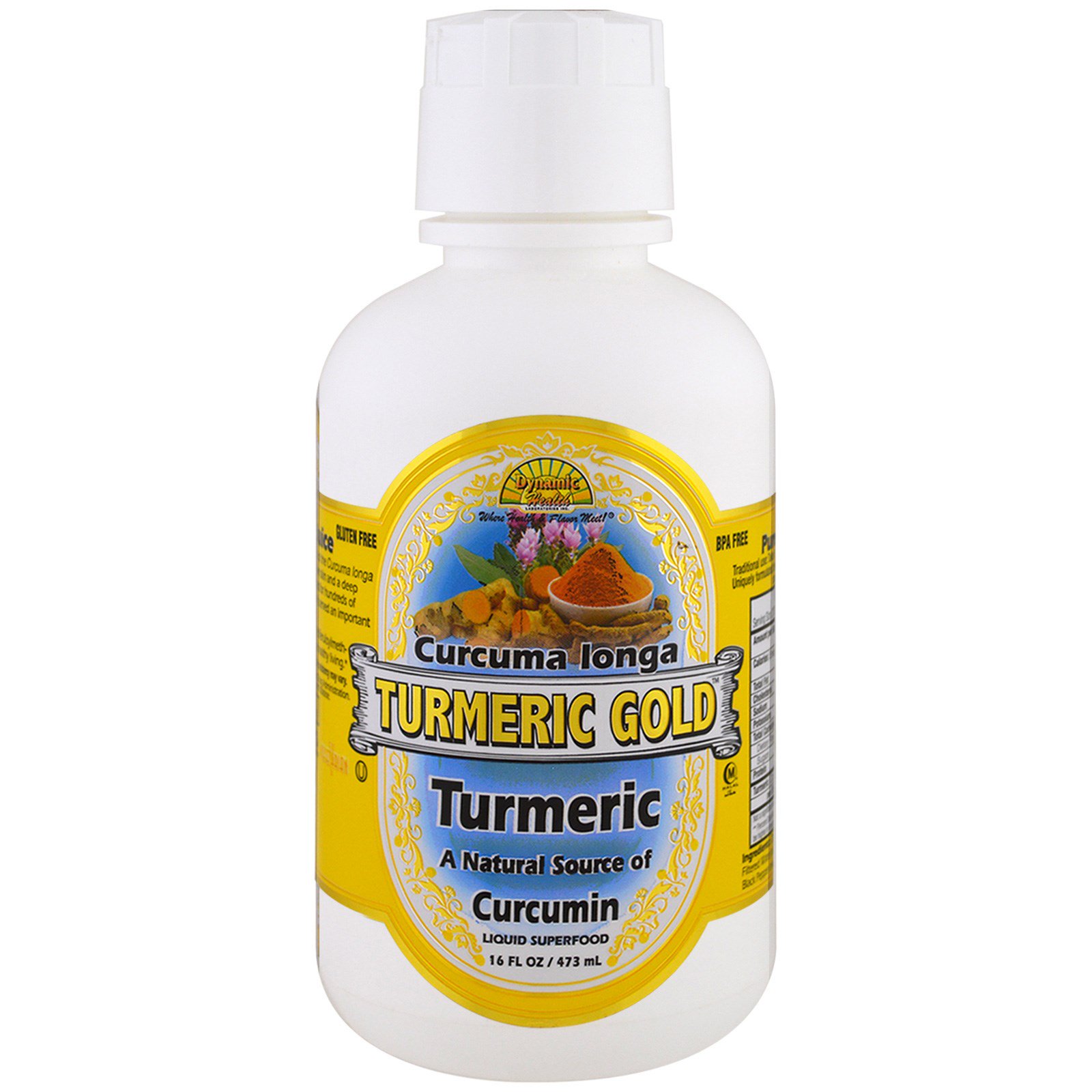 dynamic health laboratories, 黄金姜黄,16 液盎司(473 毫升)