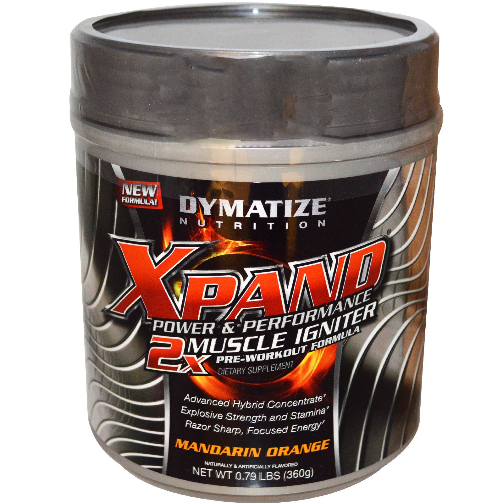 Dymatize Nutrition, Xpand 2x, PreWorkout Formula, Mandarin Orange, 0.