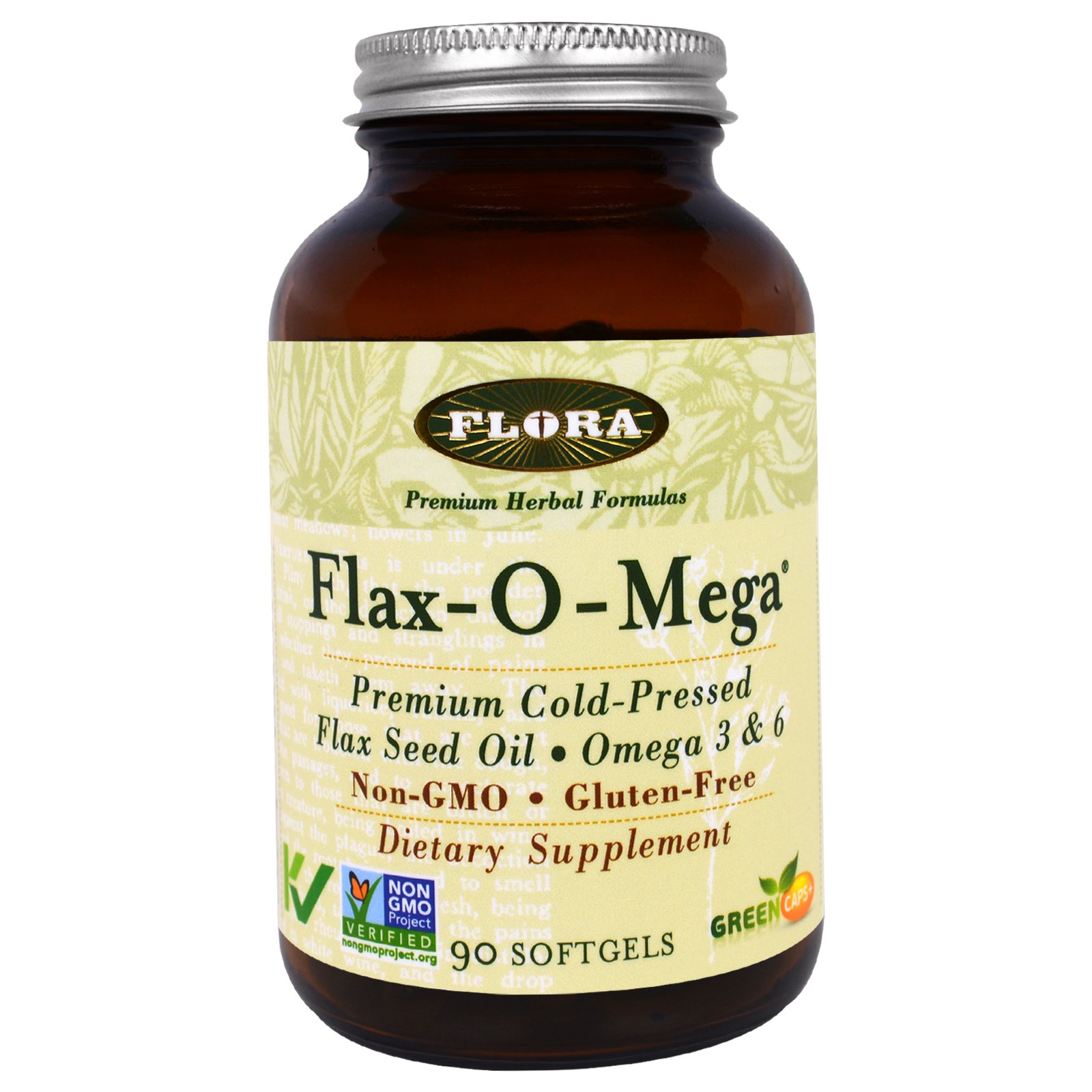 flora, flax-o-mega, flax seed oil, 90 capsules