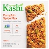 Kashi, 香脆格兰诺拉燕麦咀嚼棒,南瓜香料亚麻,6-2根,1.4盎司(40克)