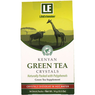 Life Extension, 肯尼亚绿茶结晶，14包