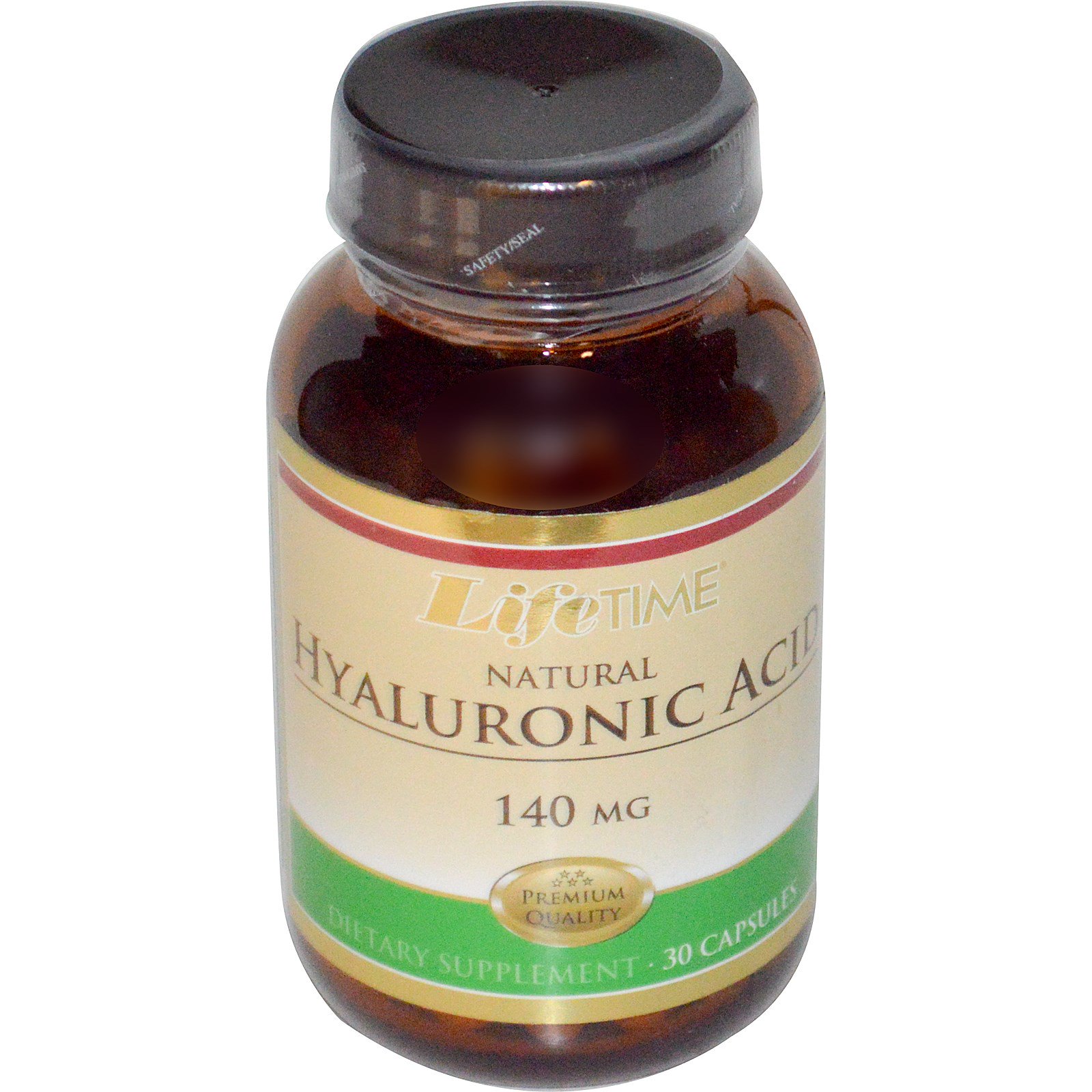 life time, natural hyaluronic acid, 140 mg, 30 capsules