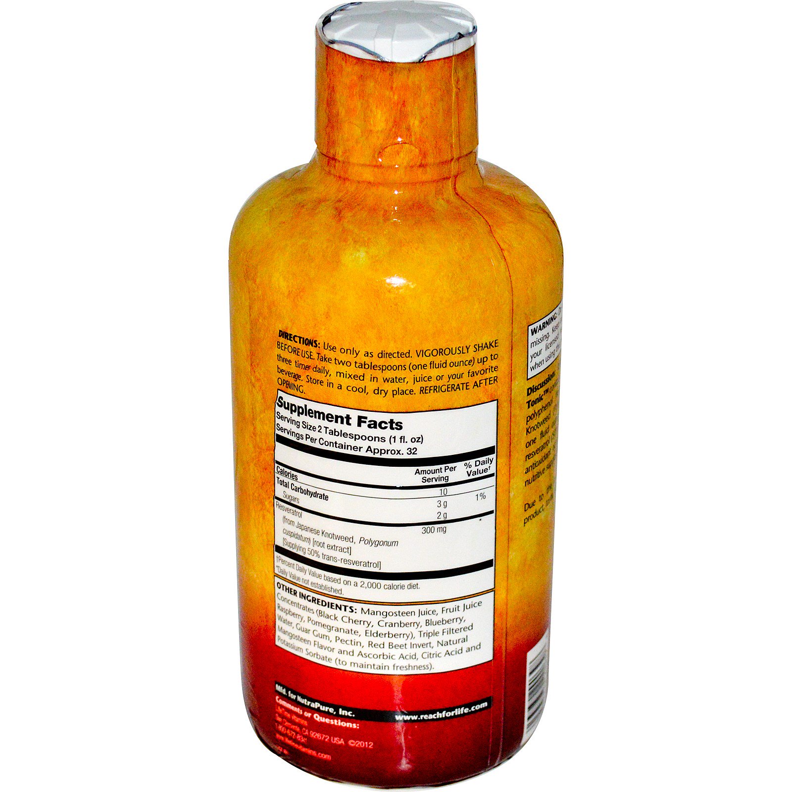 life time, lifegevity白藜芦醇延寿补剂,32液量盎司(942毫升)