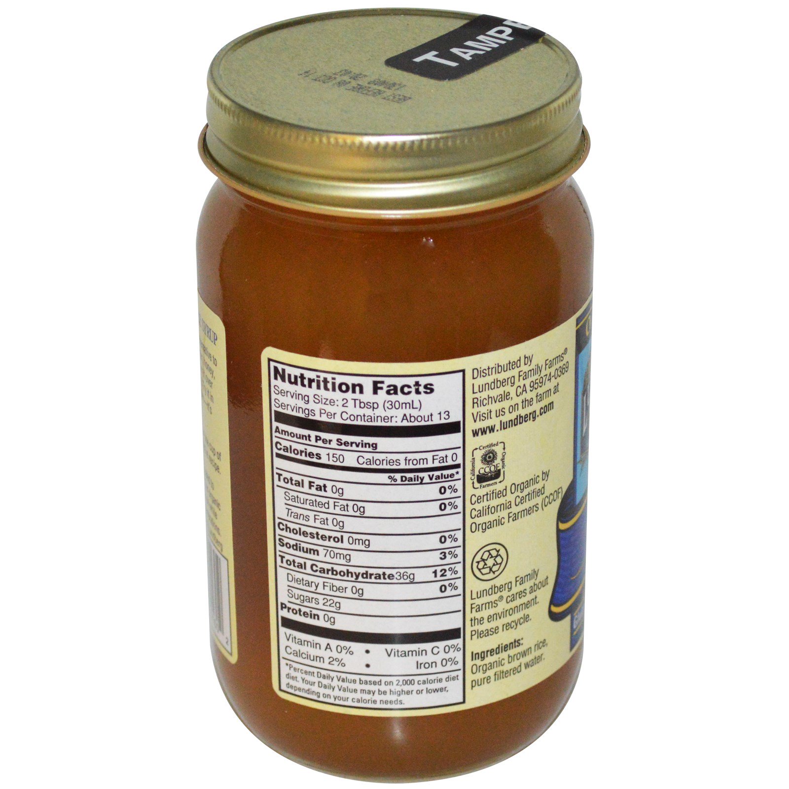 lundberg, 甜蜜的梦,有机糙米糖浆,1磅5盎司(596克) (discontinued