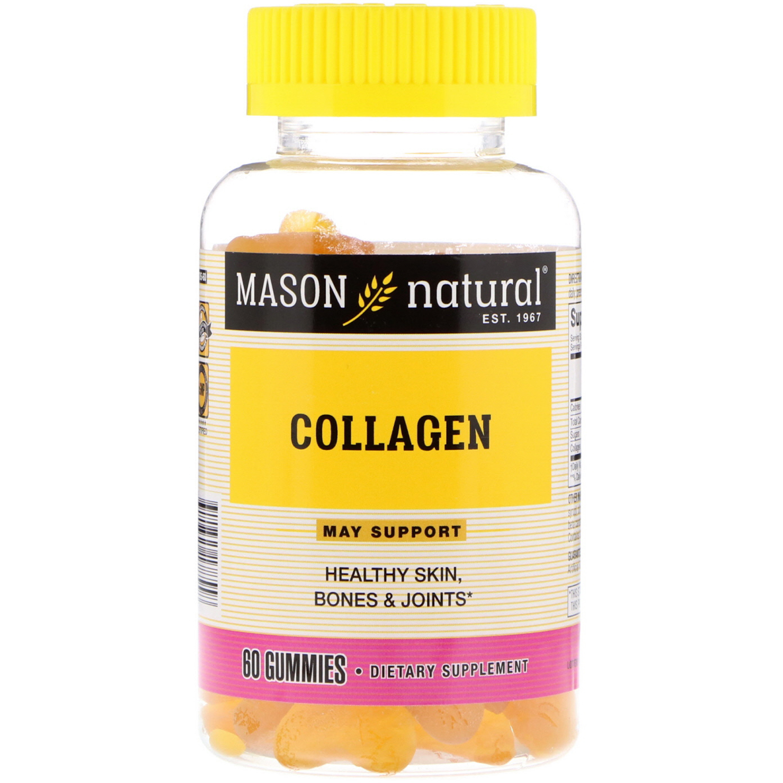 mason natural, collagen, 60 gummies