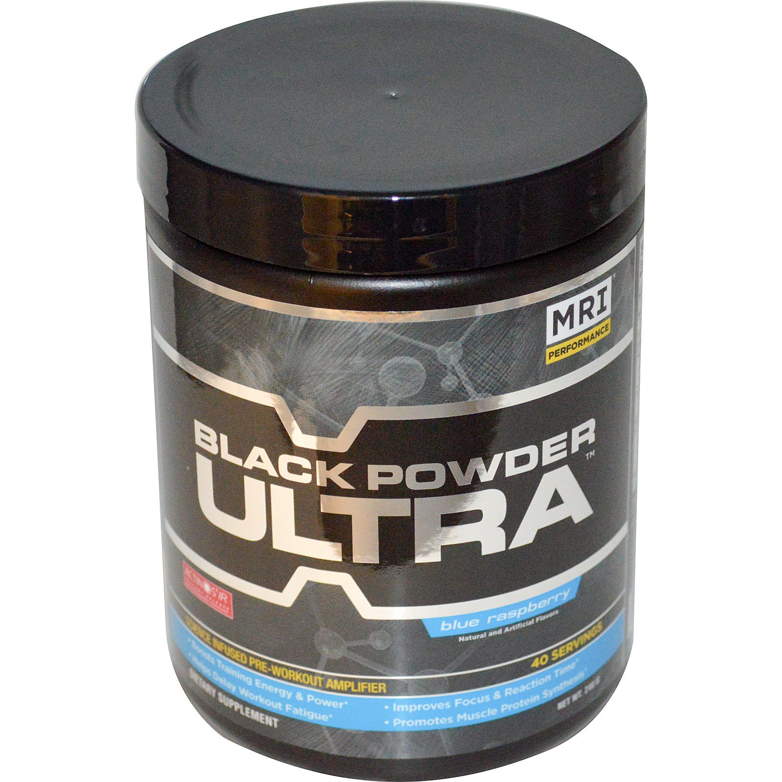 MRI, Black Powder Ultra, Science Infused PreWorkout Amplifier, Blue