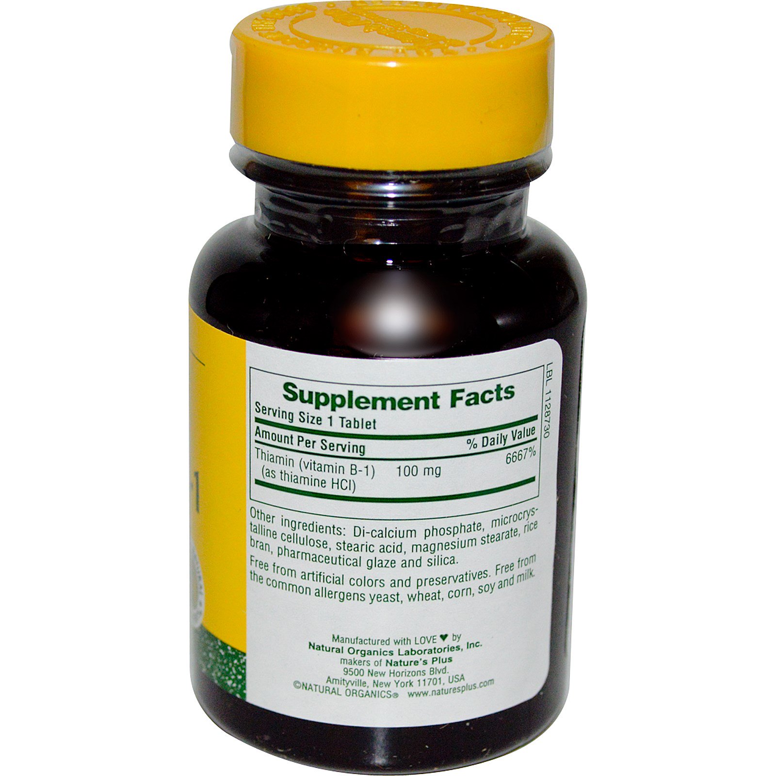 natures plus, vitamin b-1, 100 mg, 90 tablets (discontinued