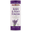 NutriBiotic, 爽身及爽脚粉,含葡萄柚籽精华和薰衣花草油,薰衣花草香,4盎司(113克)