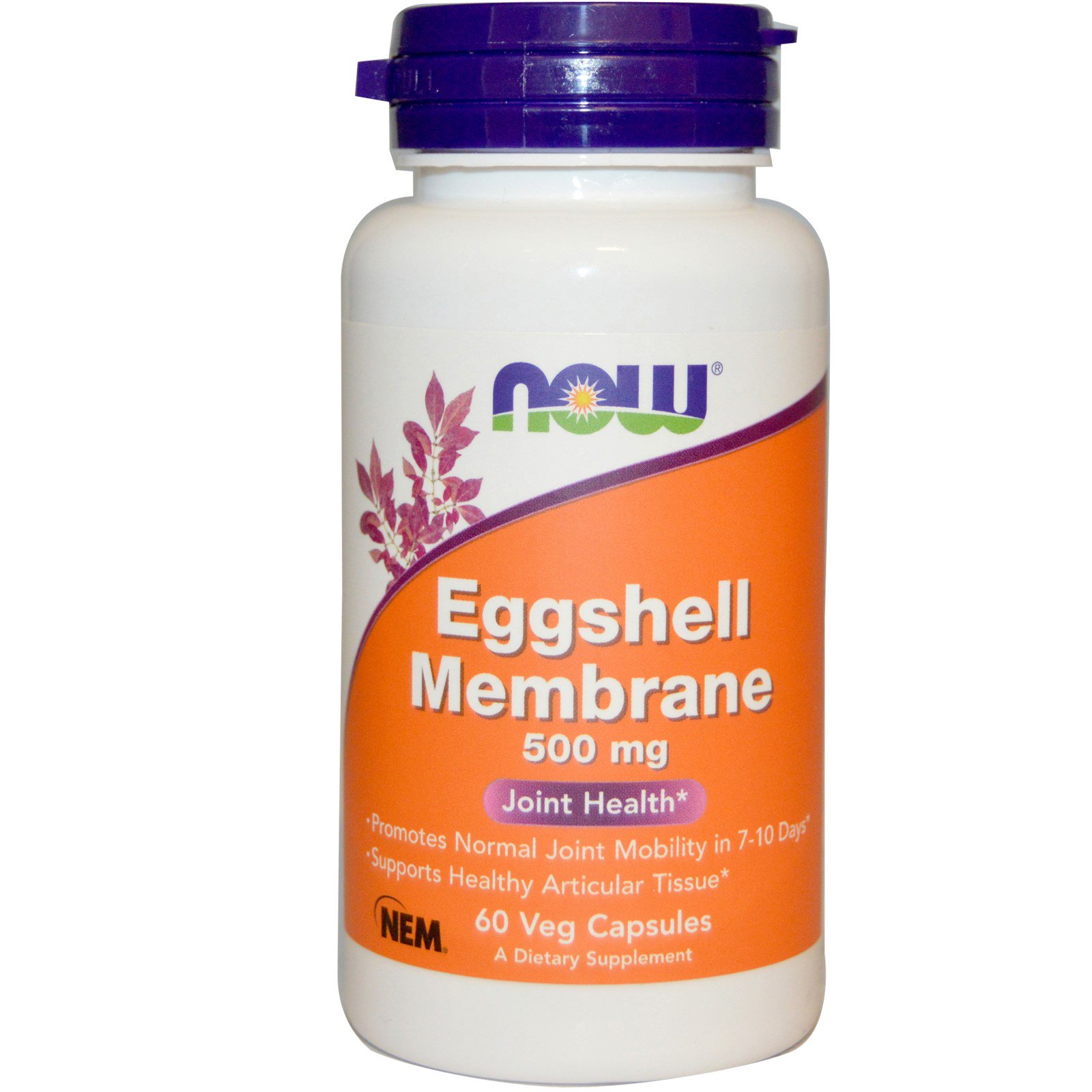 now foods, eggshell membrane , 500 mg, 60 veggie caps