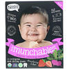 NosH!, Baby Munchables,有机出牙薄饼,草莓&甜菜,13袋,每袋0.14盎司(4克)