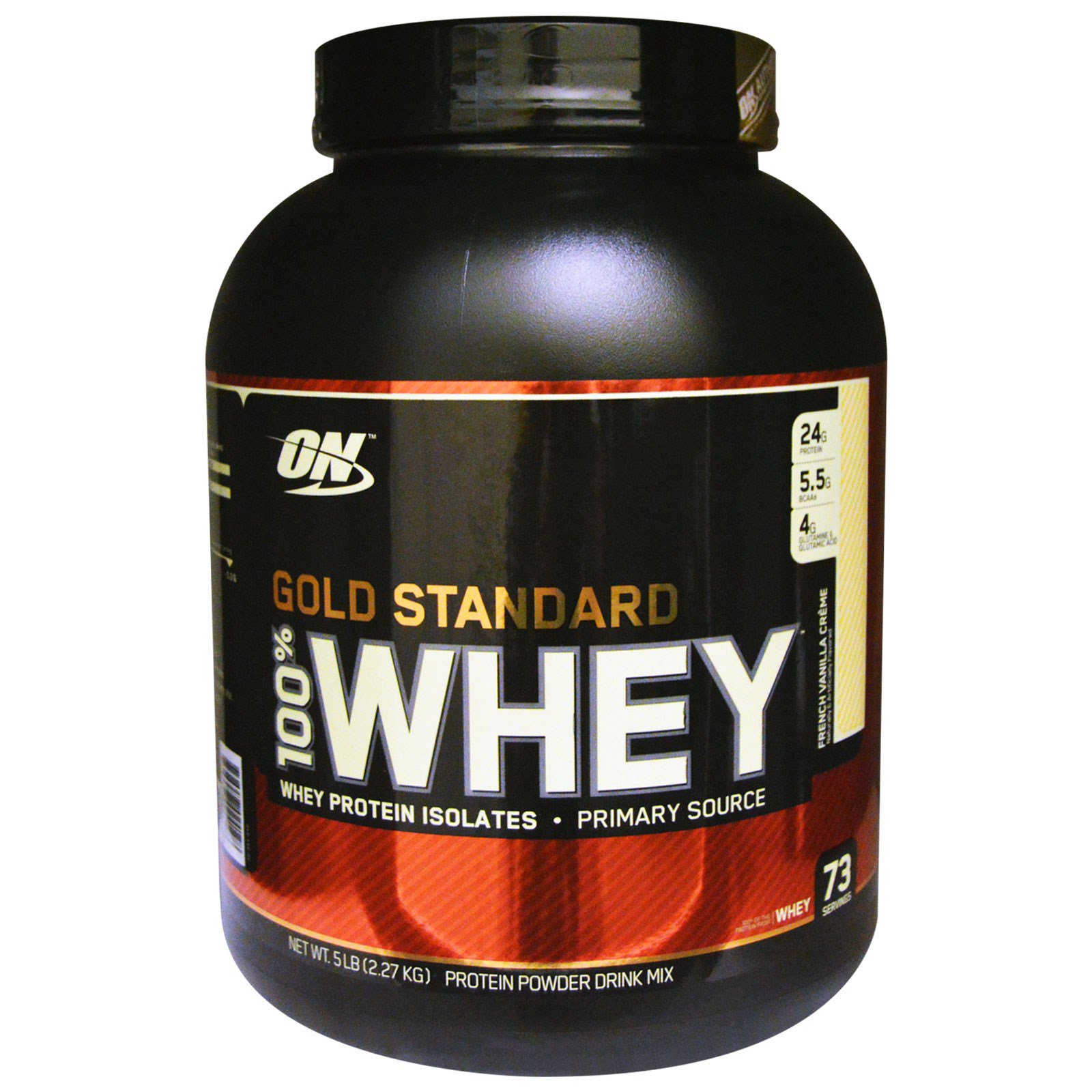 optimum nutrition, gold standard, 100%乳清蛋白粉,法式香草奶油