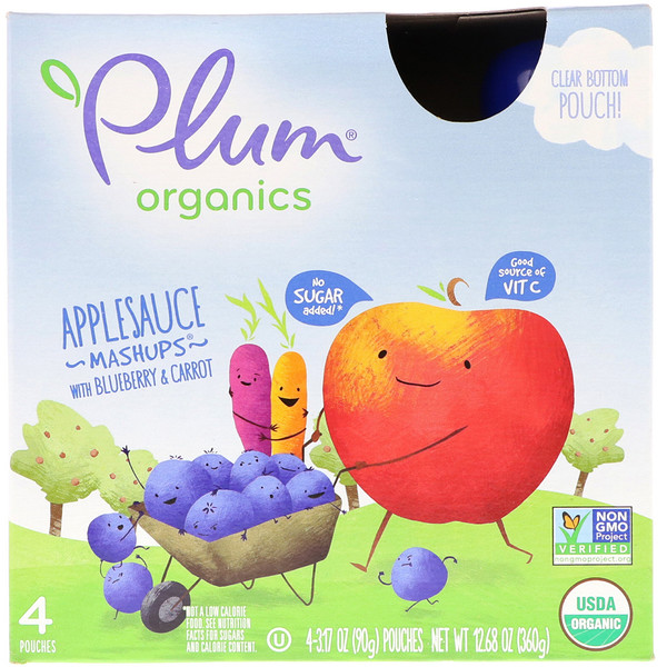 Plum Organics, л࣬ƻݮͺܲ4 ÿ3.17 ˾90 ˣ