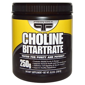 【iherb】 primaforce choline bitartrate 8.8 oz (250 g) pmf-02060