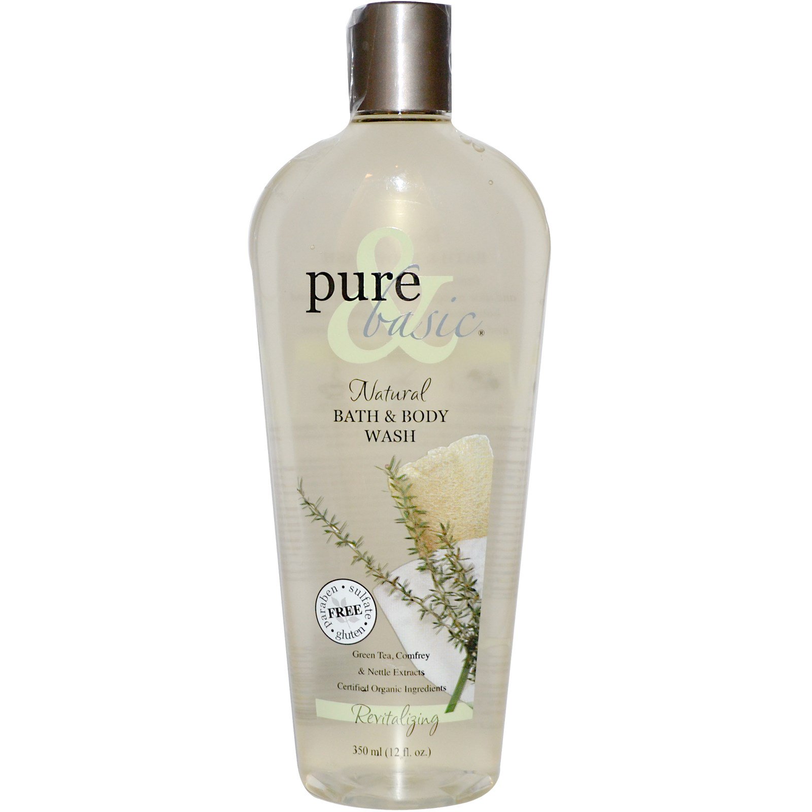 pure & basic, 沐浴露,活肤,12液体盎司(350毫升) (discontinued item