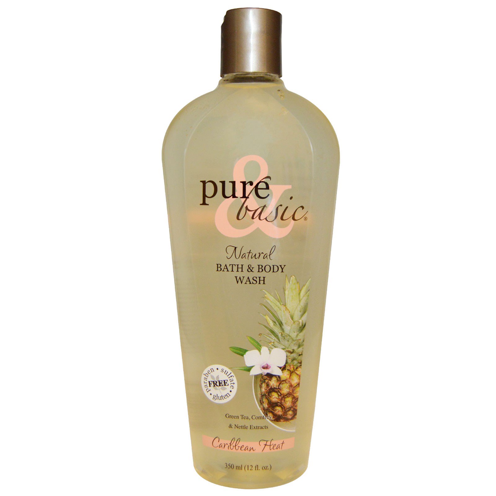 pure & basic, 加勒比风情天然沐浴露,12盎司(350毫升) (discontinued