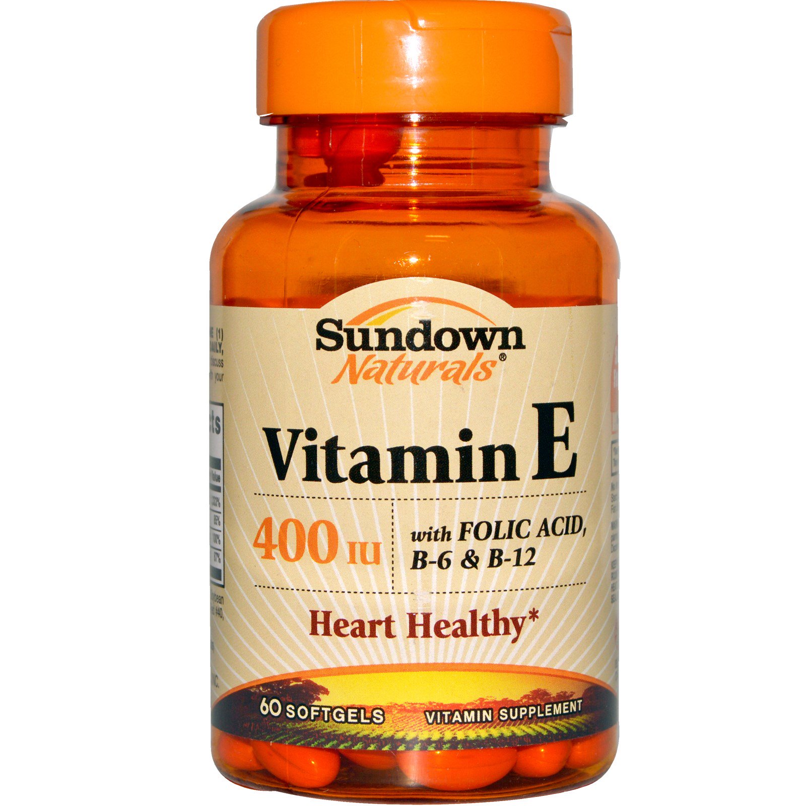 sundown naturals, vitamin e, 400 iu, 60 softgel