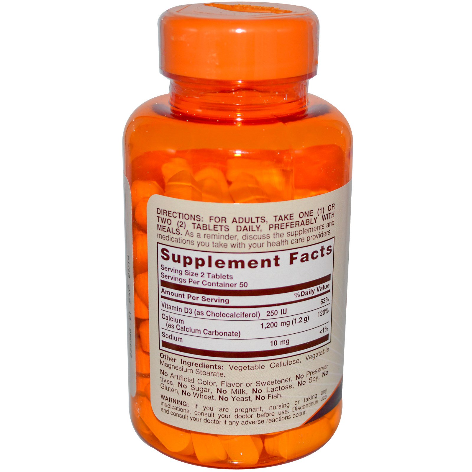 sundown naturals, calcium plus vitamin d3, 600 mg, 100 tablets