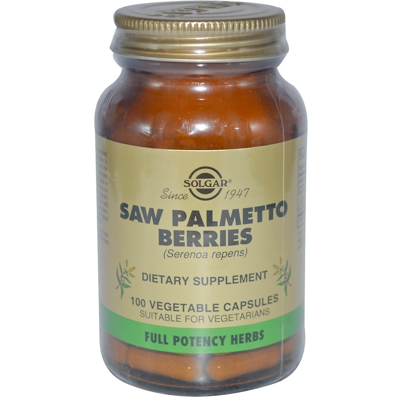 solgar, 锯棕榈浆果胶囊,100粒素食胶囊