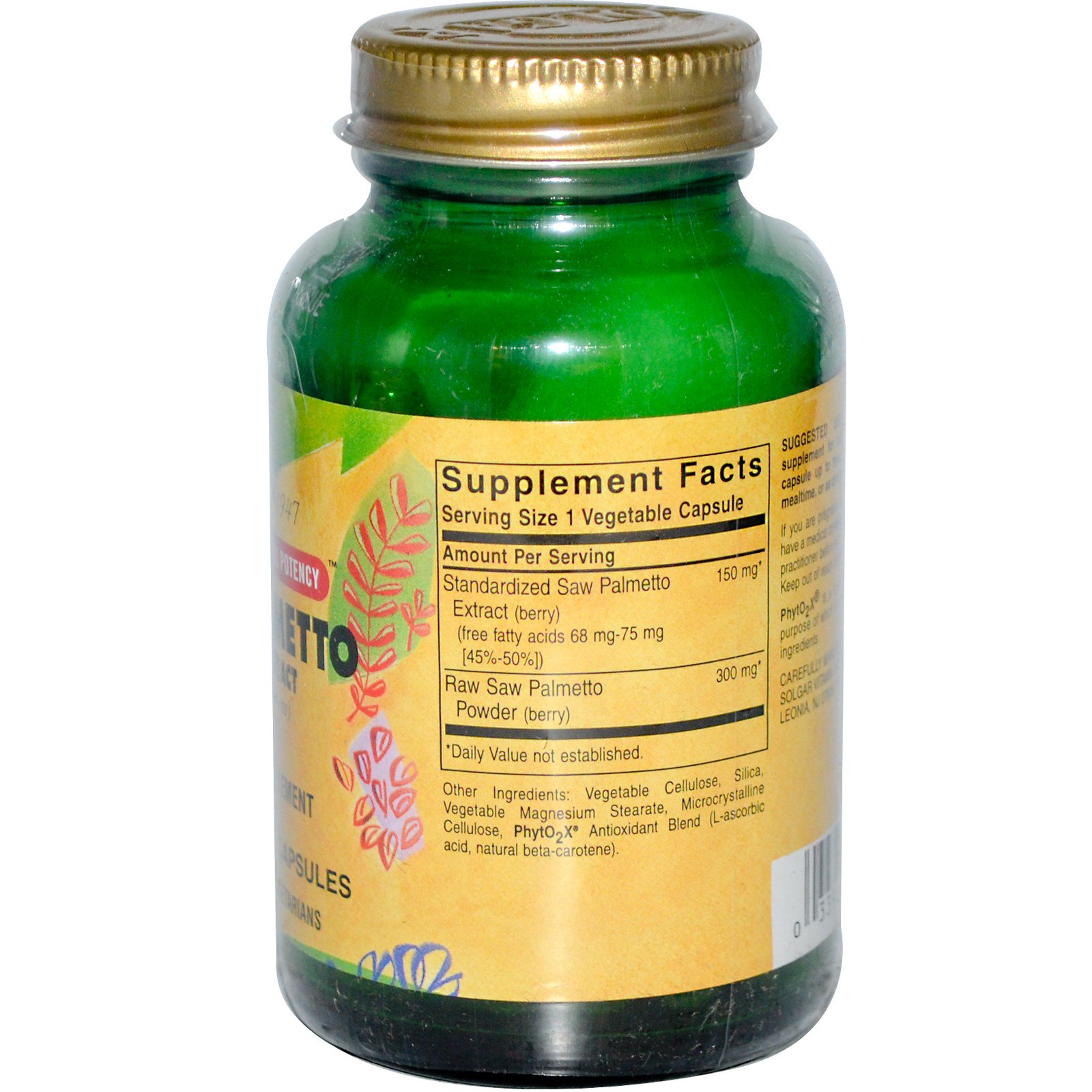 solgar, 锯棕榈浆果提取物,60粒 (discontinued item)