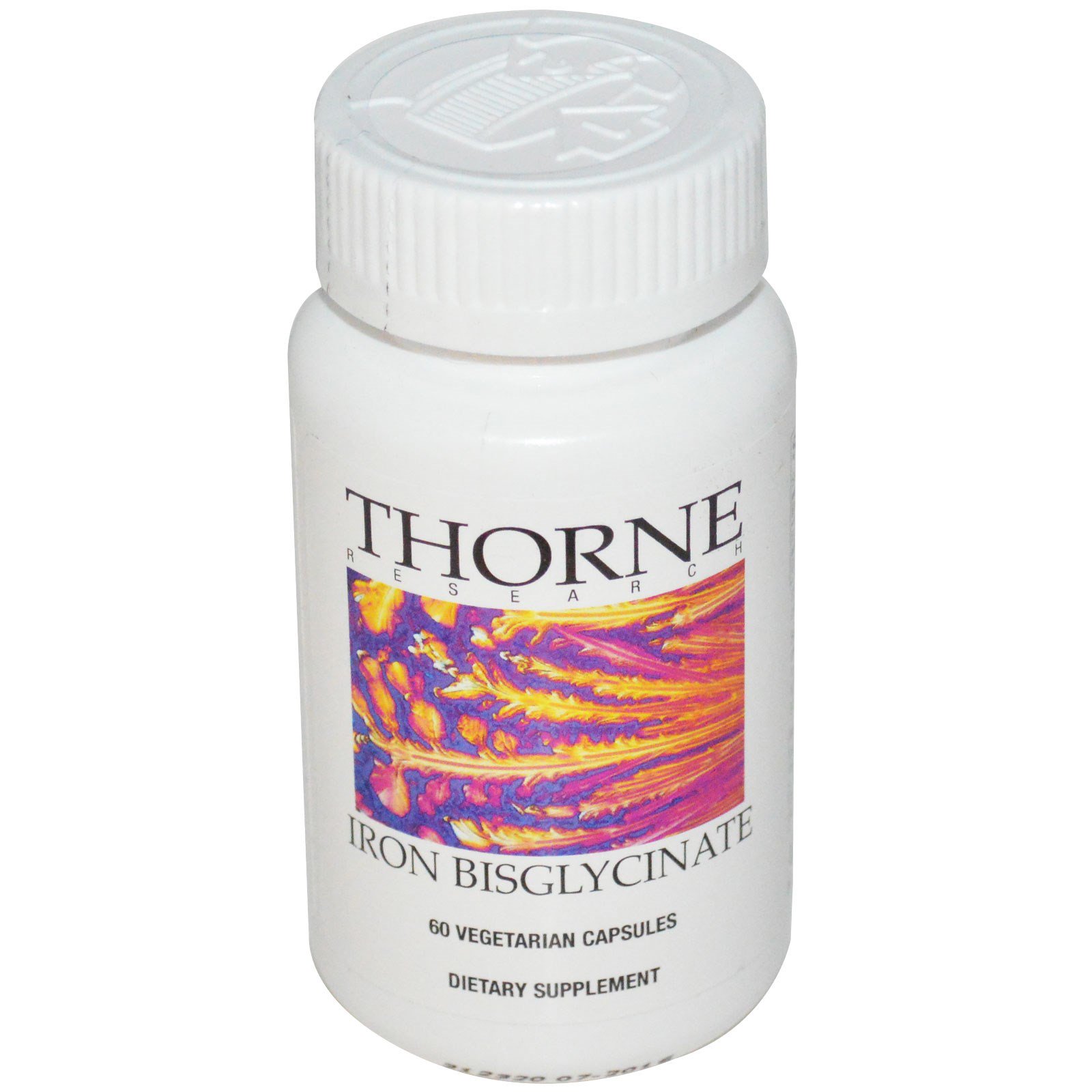 thorne research, iron bisglycinate, 60 capsules