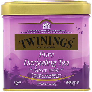 twinings, pure darjeeling tea, 3.53 oz (100 g)