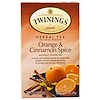 Twinings, 花草茶,柑橘肉桂香料,天然不含咖啡萃取,20个独立茶包,1.41盎司(40克)