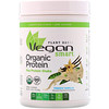 VeganSmart, 有机豌豆蛋白奶昔,法国香草口味,17.3盎司(490克)
