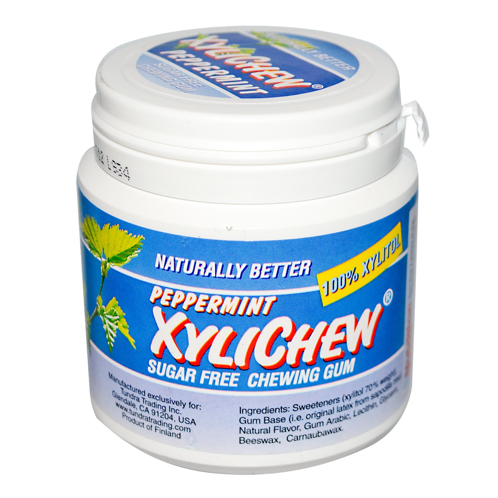 xylichew gum, 无糖口香糖,薄荷味,100片 (discontinued item)