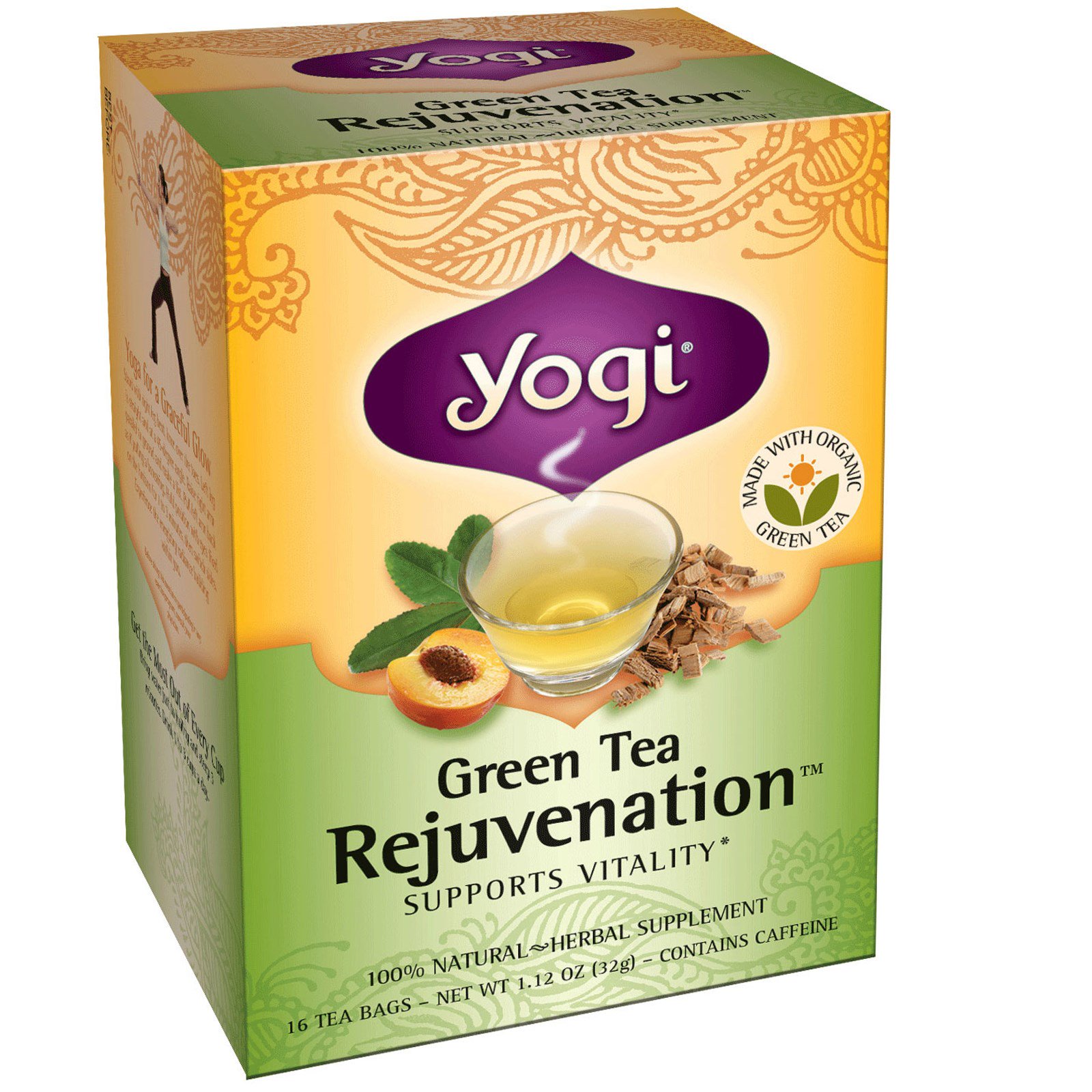 yogi tea, 绿茶,16小袋,1.12盎司(32克) (discontinued item)