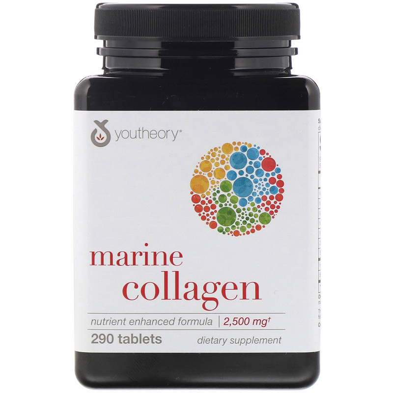 youtheory, marine collagen, 2,500 mg , 290 tablets